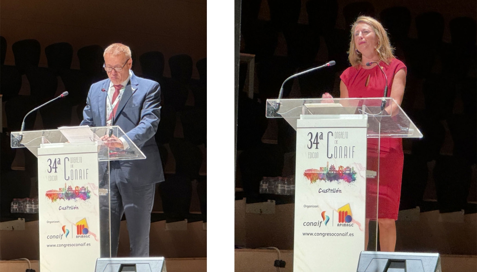 Francisco Alonso, presidente de Conaif y Begoa Carrasco, alcaldesa de Castelln, inauguraron el Congreso