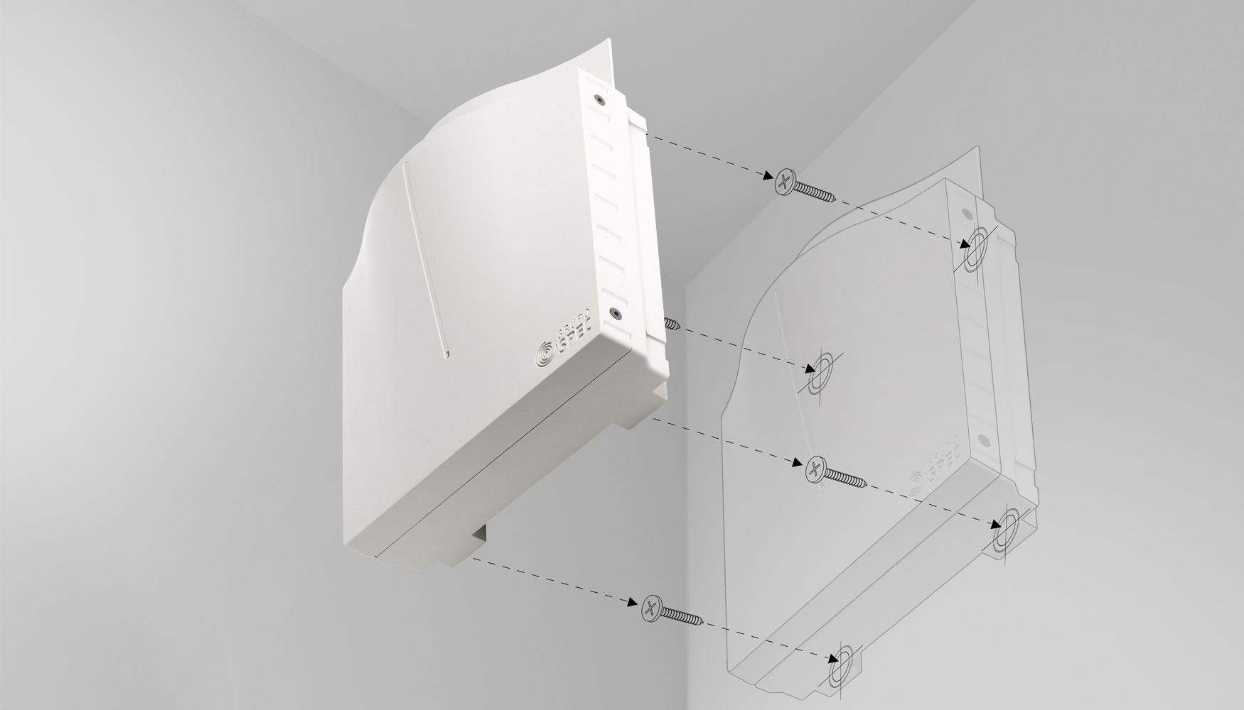 El terminal de control de accesos XGA2 es extremadamente verstil y puede instalarse en diversas ubicaciones, como paredes...