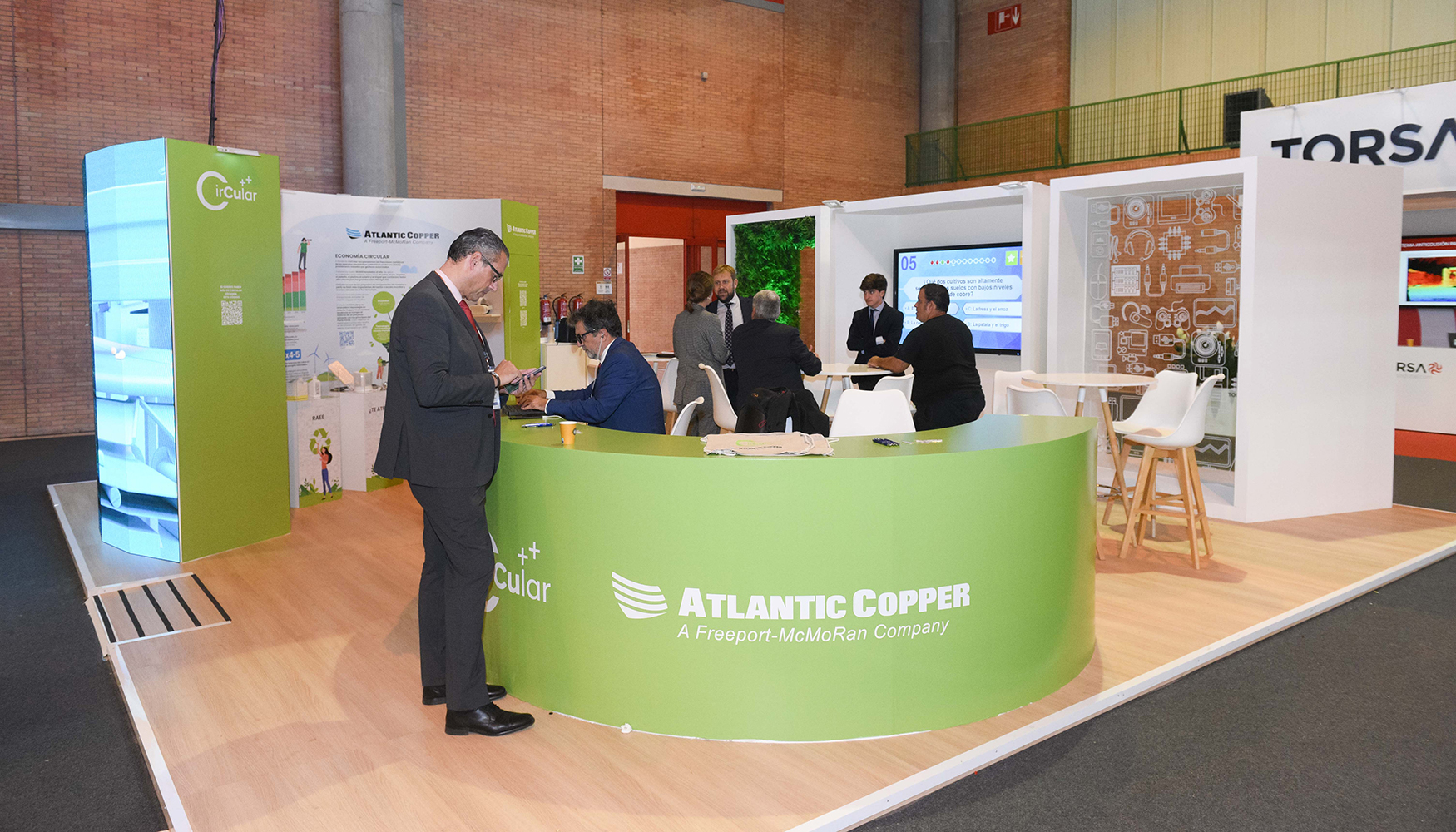 Stand de Atlantic Copper en la edicin 2022 del MMH