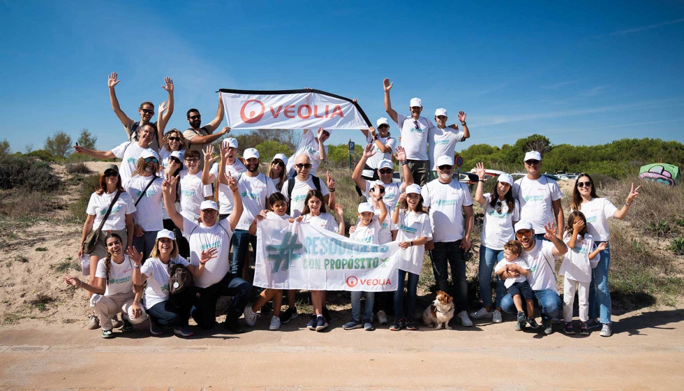 Otro de los lugares elegidos por Veolia para participar en la campaa fue la la Playa del Saler (Valencia)