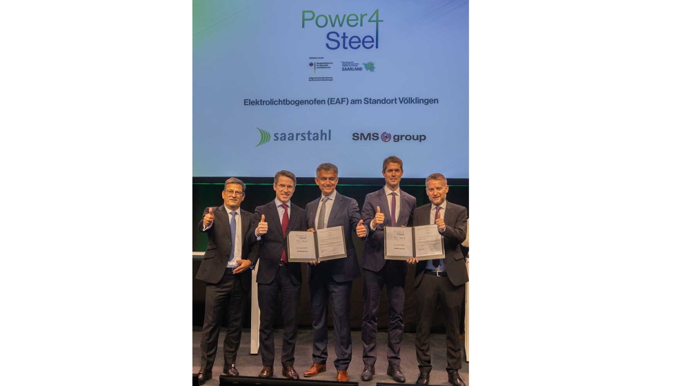 La nueva EAF contribuir significativamente al plan de neutralidad de carbono de Stahl-Holding Saar (SHS) para 2045 bajo la iniciativa Power4Steel...