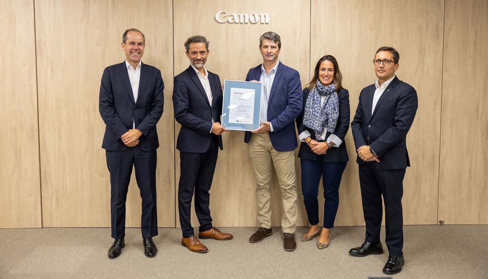 Foto de Canon completa la auditora de seguimiento de la norma de calidad ISO9001 realizada por TV Rheinland