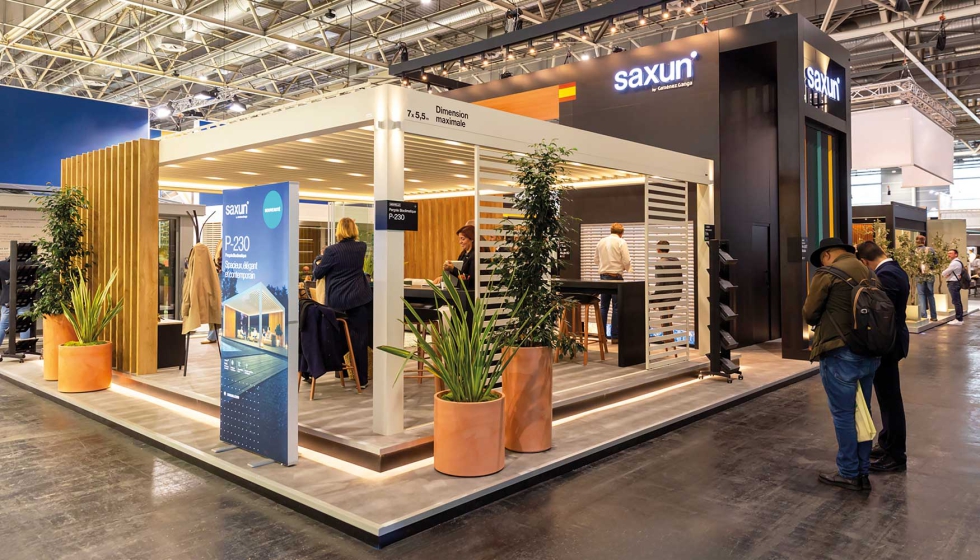 Stand de Saxun en Batimat 2024, en Pars