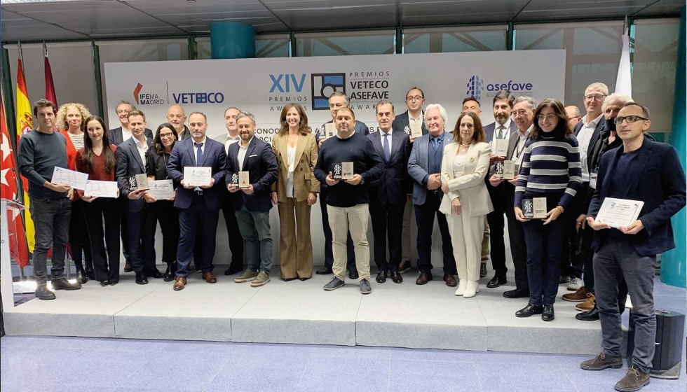 Foto de grupo de la ltima entrega de Premios Veteco-Asefave