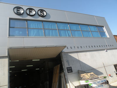 Las instalaciones de Estudi Ferran Sendra, en el polgono industrial de La Llagosta, en Barcelona