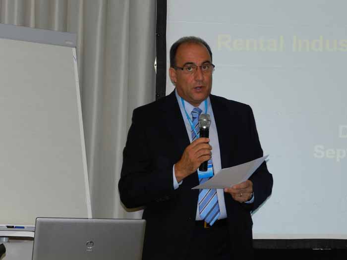 Jos Mara Marsal, president of Anapat, in a moment of his intervention during the convention