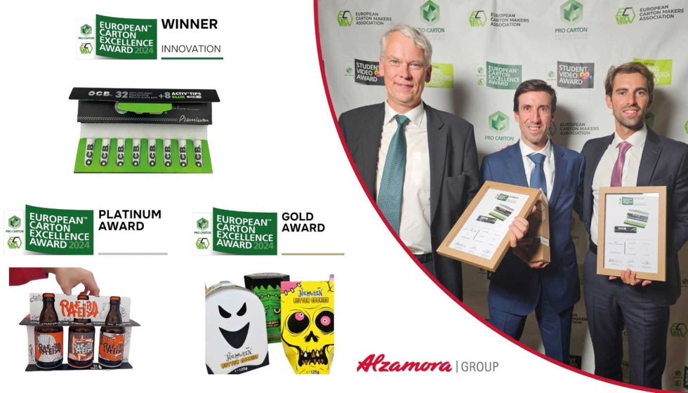 El Premio al Mejor Packaging Innovador en los Premios Pro Carton 2024 fue otorgado a Alzamora Group por su OCB-Kit Paper & Filter...