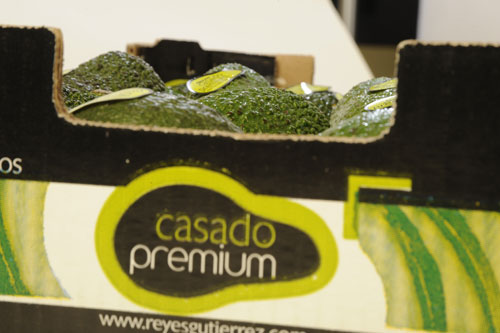 Caja de aguacates Casado Premium, comercializada por Reyes Gutirrez, presente en el VII Congreso Mundial del Aguacate
