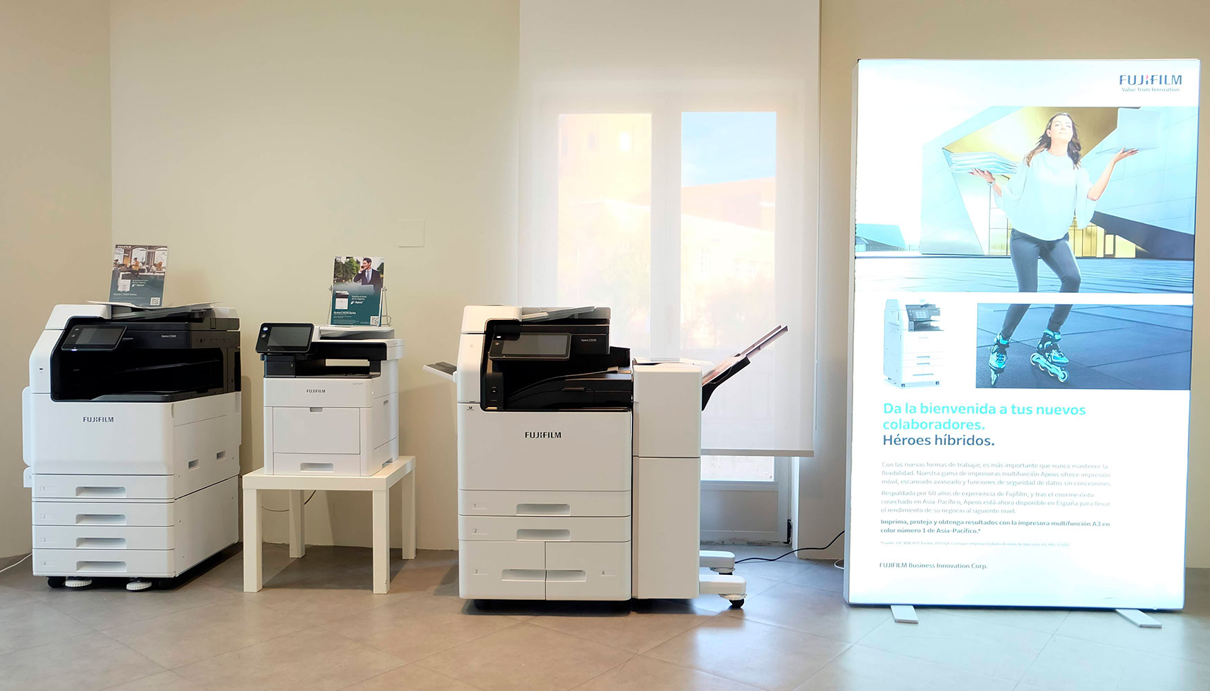 Apeos es una gama de impresoras multifuncin de gran valor, diseadas para respaldar la transformacin digital