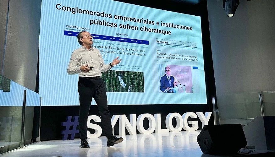 Toms Saiz, Enterprise Business manager de Synology, durante su intervencin en el Synology Solution Day 2024