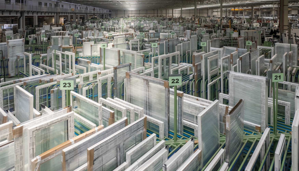 Drutex tiene una capacidad de produccin de 7.000 ventanas diarias. Foto: Drutex