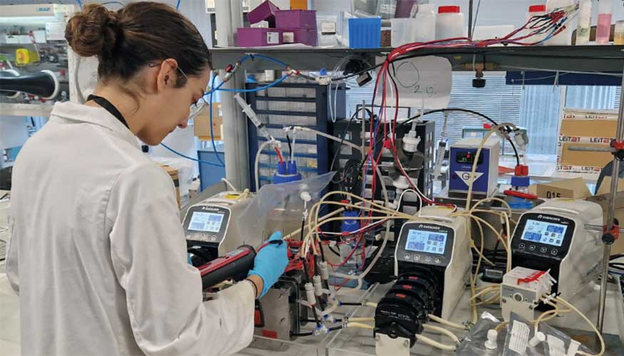 Celdas de electrometanognesis utilizadas en laboratorio para la conversin de CO₂ a metano