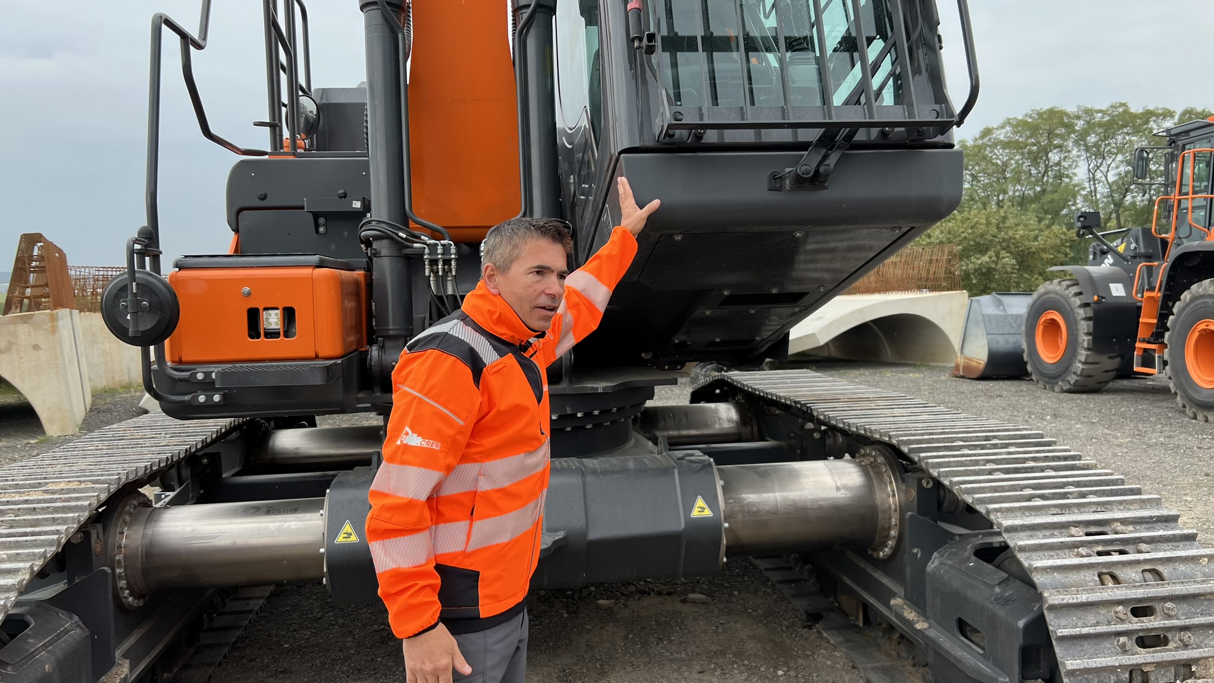 St�phane Dieu, gestor de produto de escavadoras para a Europa na Develon