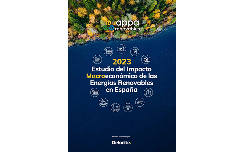 'El Estudio del Impacto Macroeconmico de las Energas Renovables en Espaa 2023' ha sido elaborado por Deloitte para Appa Renovables...