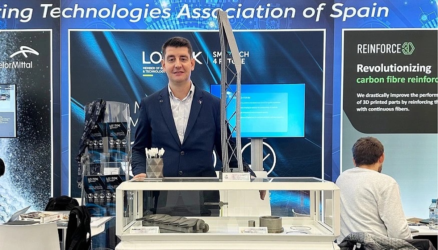 Pedro lvarez, director de Investigacin y Estrategia Tecnolgica, en el stand de Lortek en la edicin 2023 de Formnext