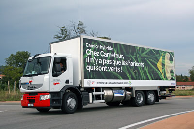 El principio de la hibridacin desarrollado por Renault Trucks es sencillo...