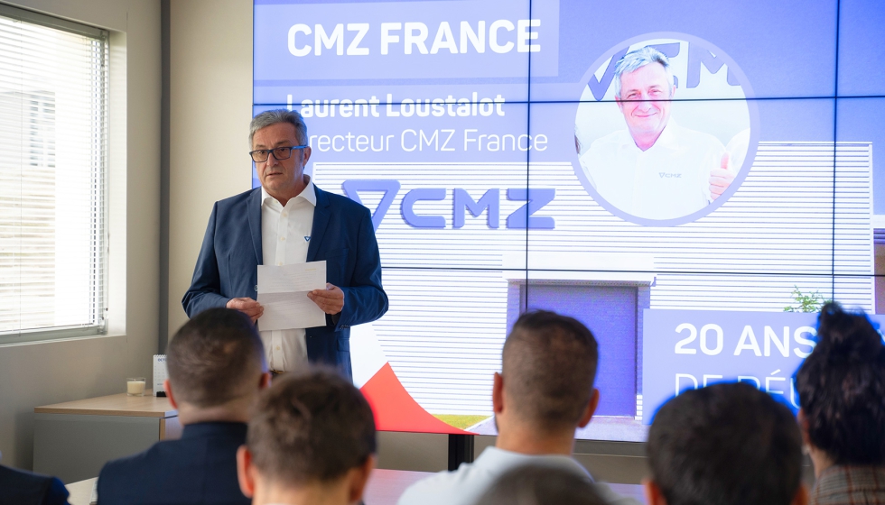 Laurent Loustalot, director comercial de CMZ France, record cmo la empresa comenz en una pequea oficina y que, dos dcadas despus...