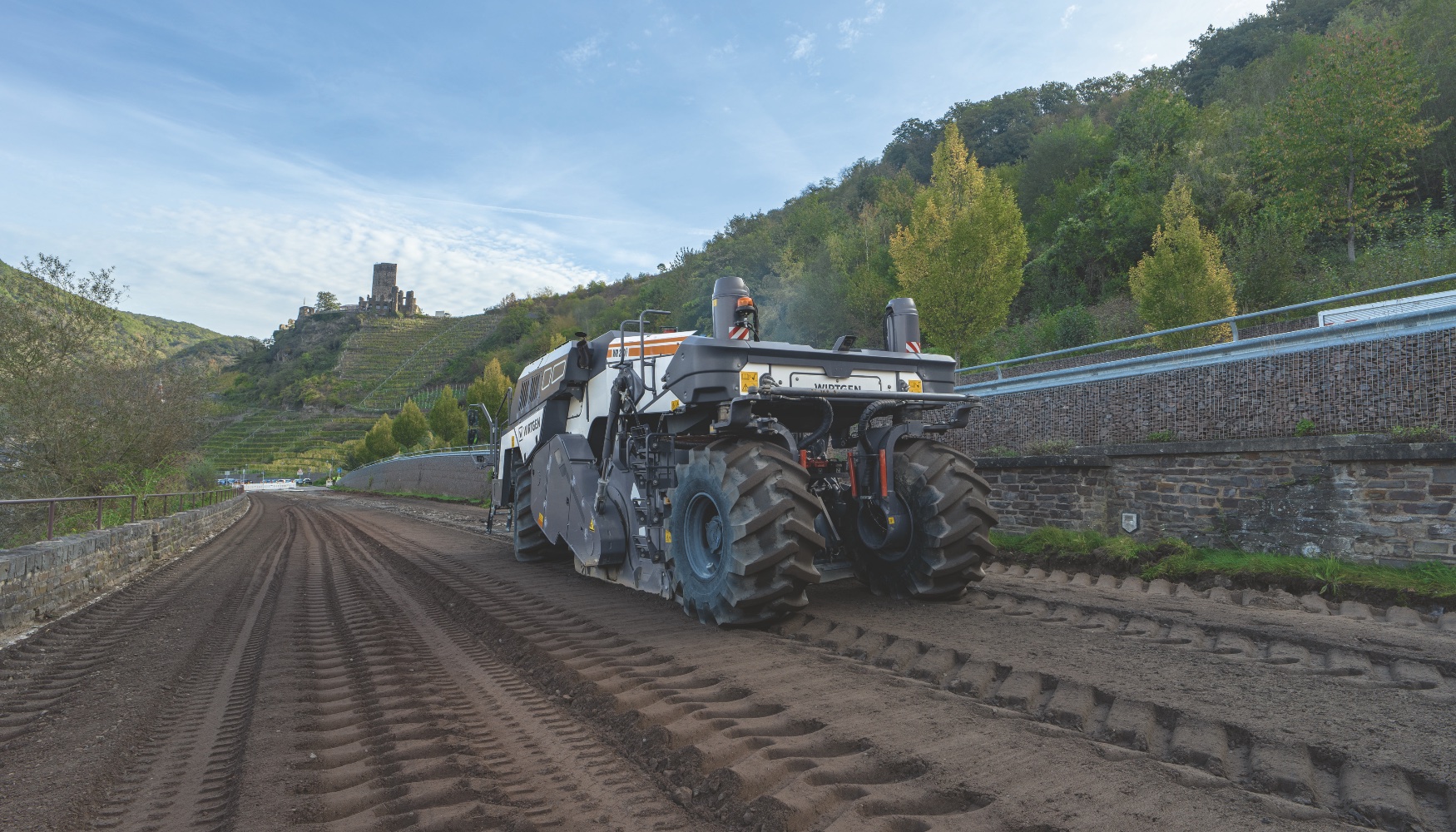 La Rock Crusher de Wirtgen trabaj ms de 20.000 m de superficie reciclada en solo dos das