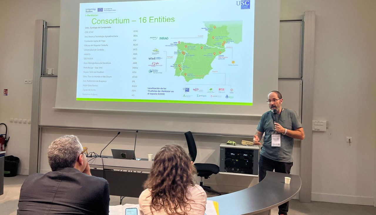 El consorcio de I-ReWater est integrado por diecisis entidades pioneras en su sector del espacio Sudoe