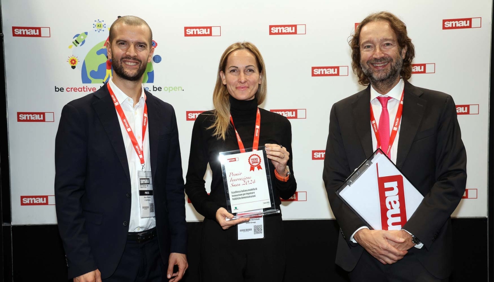 Alessandra Benedetti, en la recogida del premio