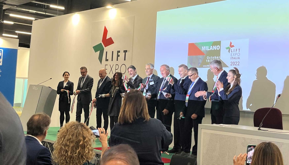 Un momento de la inauguracin de la primera edicin de Lift Expo Italia