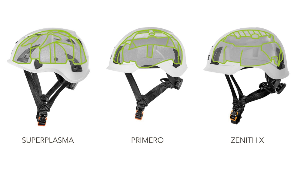 Los cascos KASK Safety tienen ahora una carcasa interna de Neopor Ccycled de BASF. Foto: KASK Spa