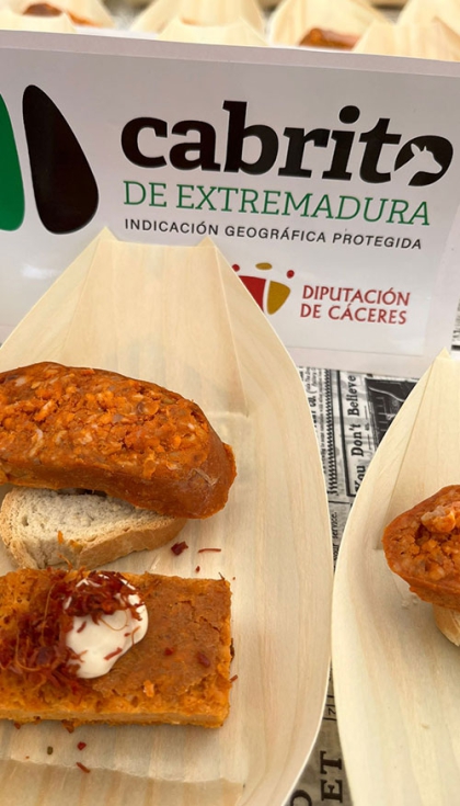 Elaboraci�n con carne de la IGP Cabrito de Extremadura