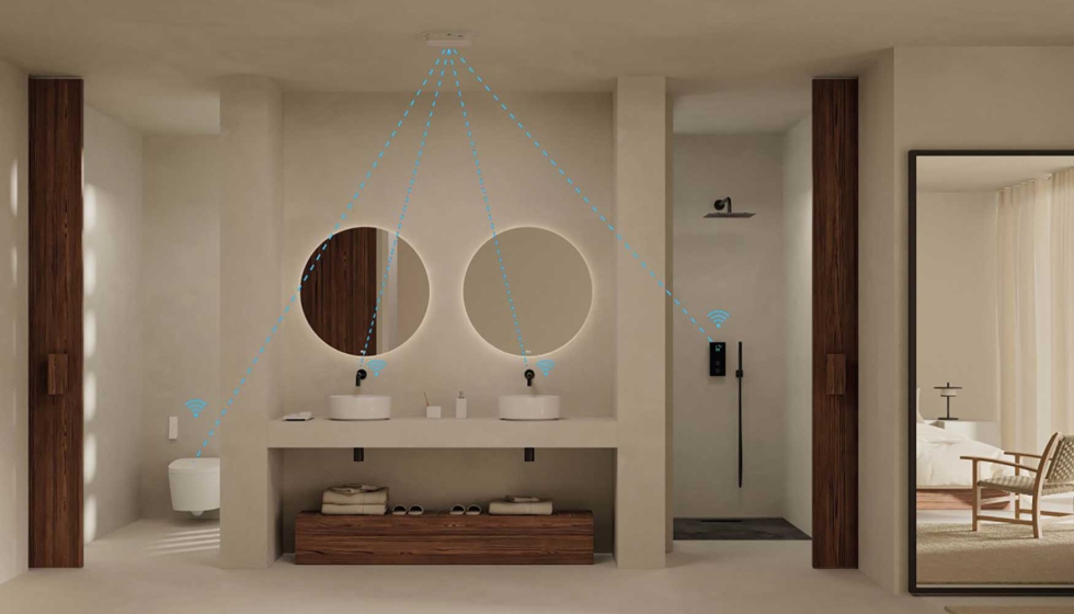 Roca Connect permite gestionar tanto griferas como duchas inodoros y urinarios electrnicos, mediante Wi-Fi y Bluetooth...