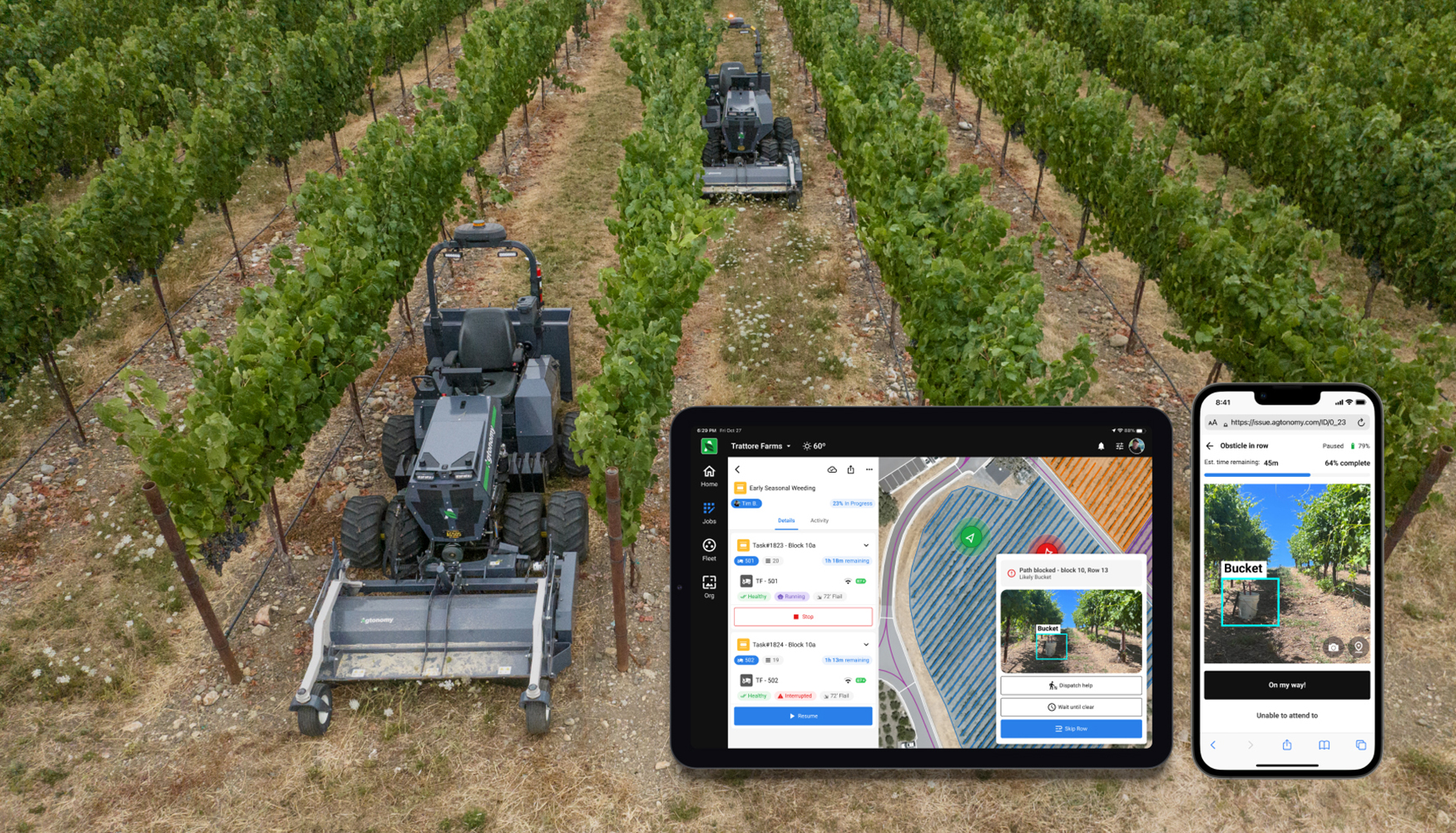 Agtonomy integra su tecnologa en tractores y equipos de marcas de reconocido prestigio y los convierte en sistemas de control digital orientados a...