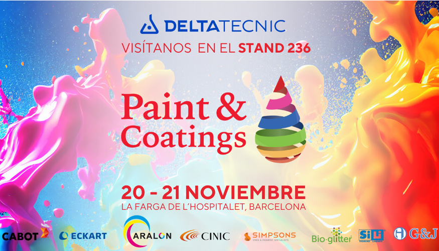 Las marcas de la divisin Trading Pigments de Delta Tecnic presentarn sus novedades en Paint & Coatings 2025