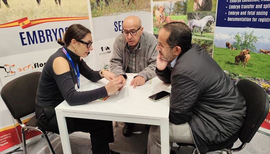 Stand de la plataforma Livestock Genetics from Spain (LGFS) en EuroTier 2024