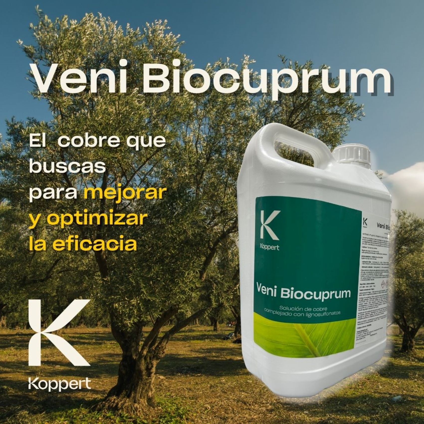 Veni Biocuprum, comercializado por Koppert, previene la oxidacin de la planta y fortalece sus defensas naturales