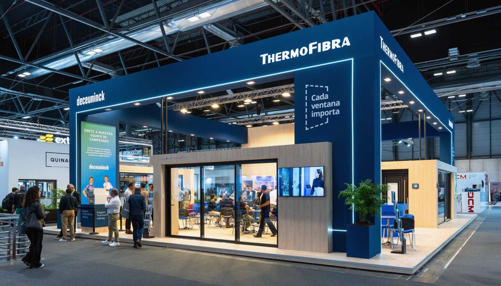 Las variantes de Elegant Thermo Fibra Infinity, de Deceuninck, fueron protagonistas en Veteco