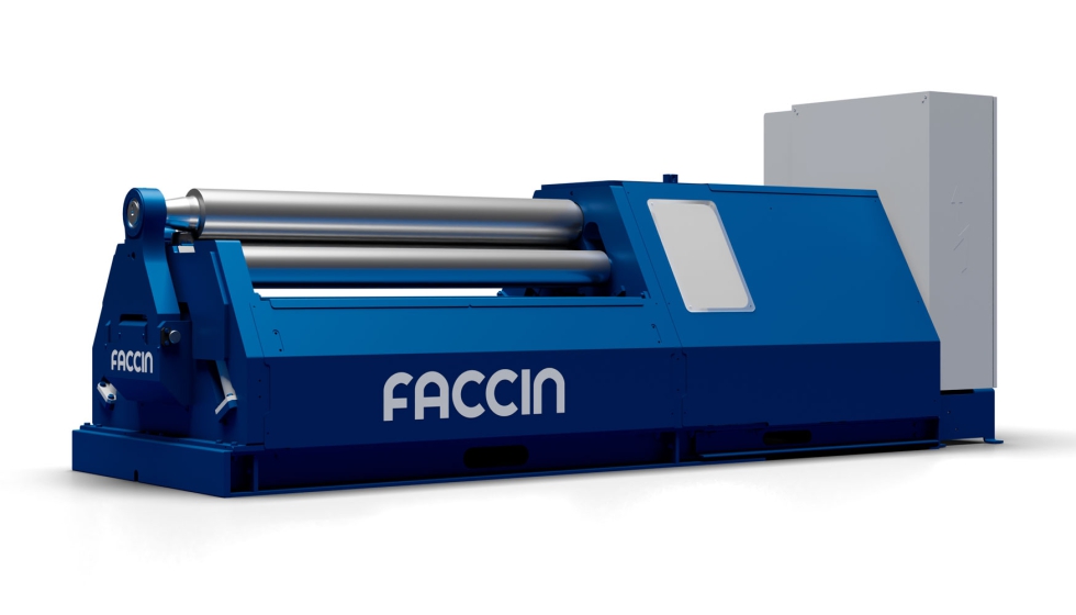 Faccin ha introducido una nueva lnea de cilindradoras de rotacin elctrica directa de 4 rodillos