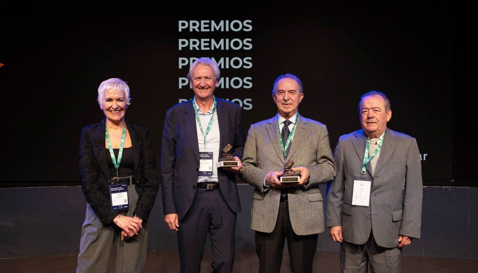 De izquierda a derecha, Gloria Lzaro; Marcial Vicent, gerente de Marcial Vicent Gestin Medioambiental; Javier Martnez Bartolom...