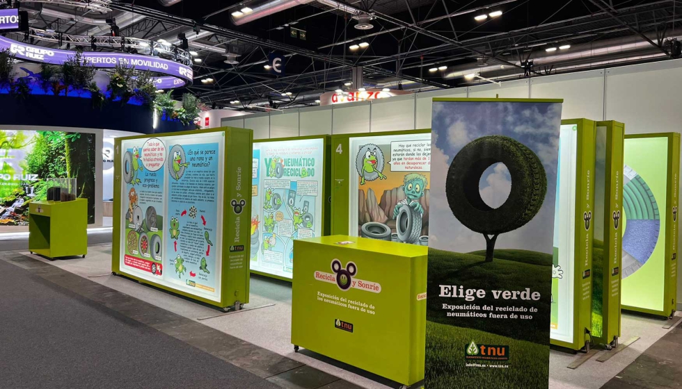 TNU est presente en GMC con un stand (Z3D23) en el que los visitantes pueden descubrir de manera interactiva el proceso de reciclaje de neumticos...