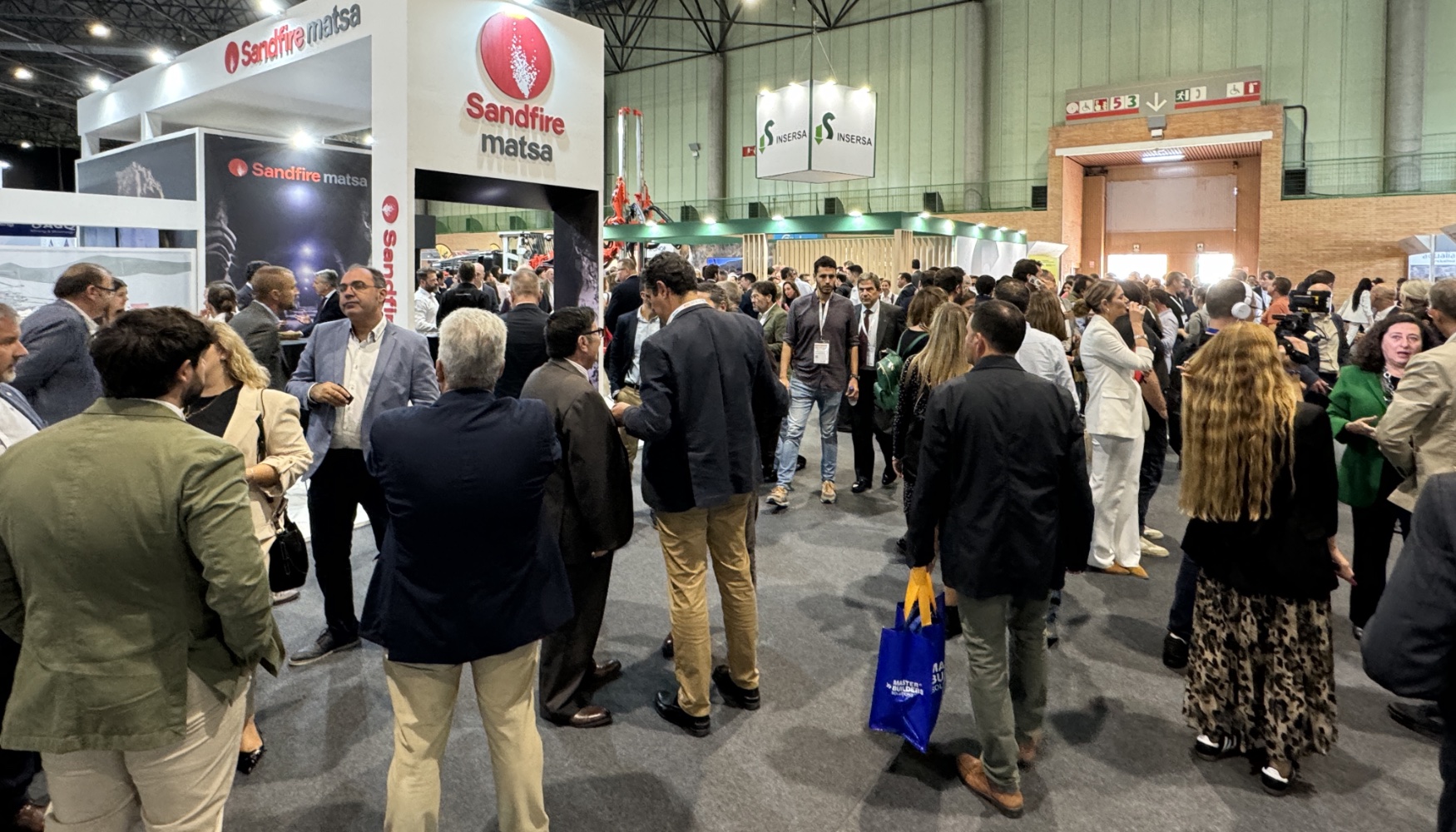 El stand de Sandfire MATSA cont con la afluencia de numerosos profesionales durante toda la feria