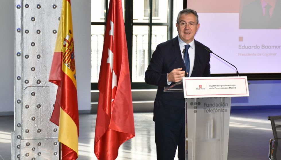 El presidente de Cajamar, Eduardo Baamonde, en la presentacin en Madrid