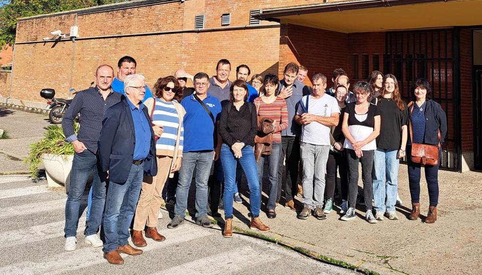 Delegacin francesa que visit la Universidad de Sevilla