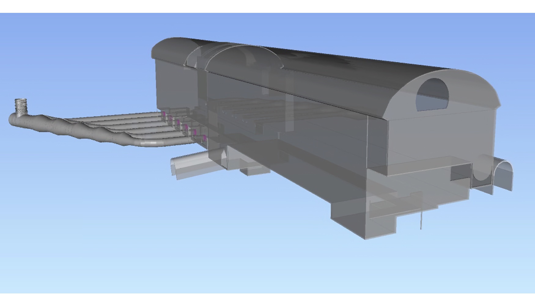 Figura 7. Vista 3D modelo obras subterrneas