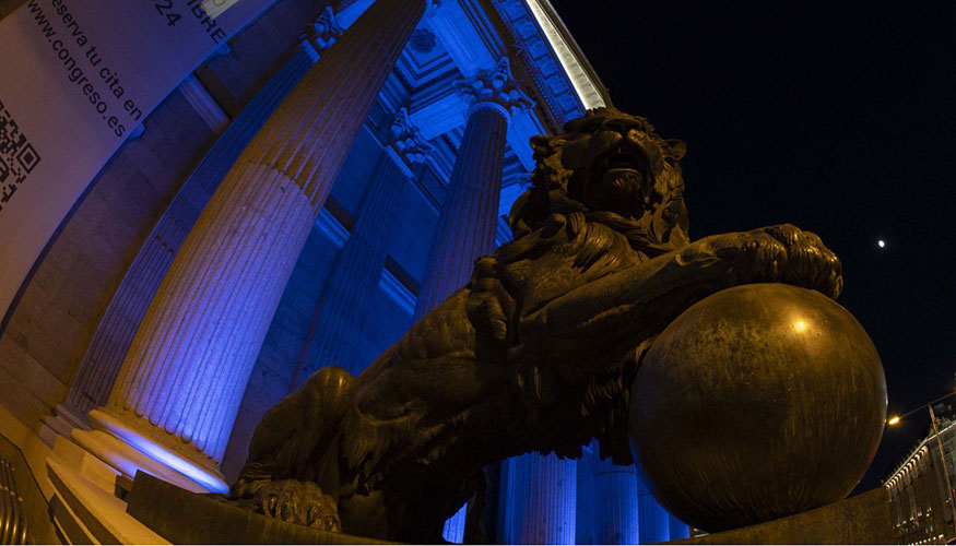 El Congreso de los Diputados, tras el inicio de la pandemia del COVID-19...