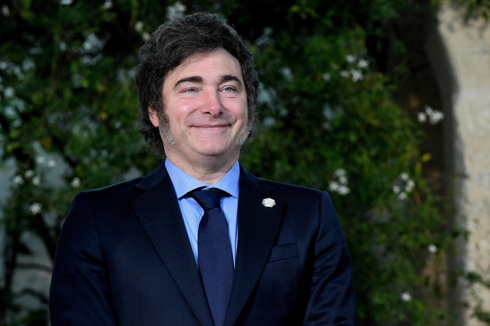 El presidente de Argentina, Javier Milei, durante su participacin en la ltima cumbre del G7