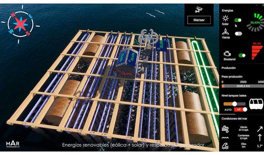 Sistema con energas renovables (elica + solar) con respaldo de generador con bioetanol