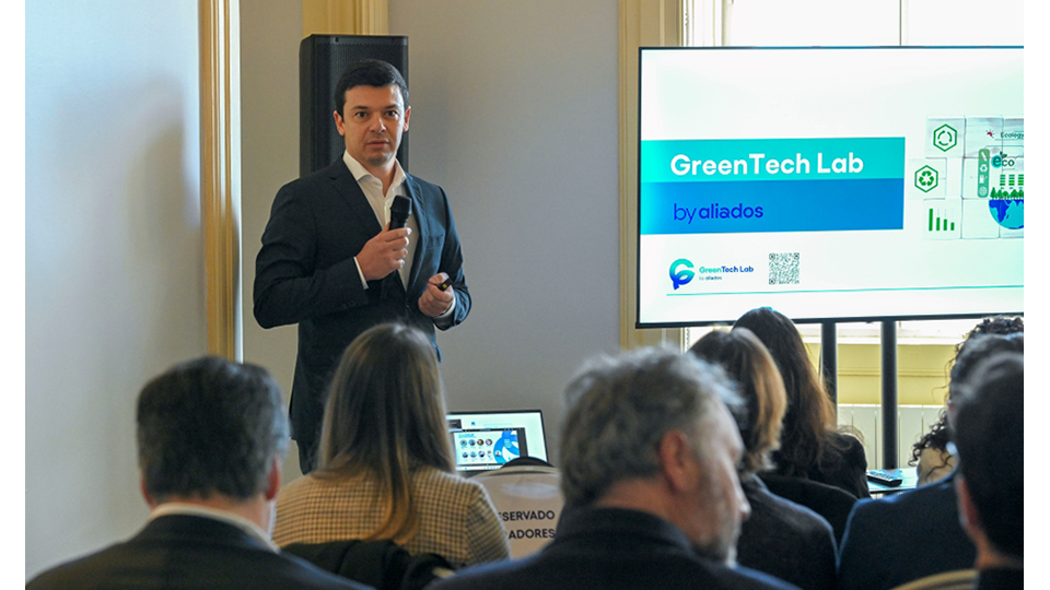 Joo Pedro Pinto, partner da Aliados Consulting, no evento de apresentao da Plataforma Test Bed GreenTech Lab