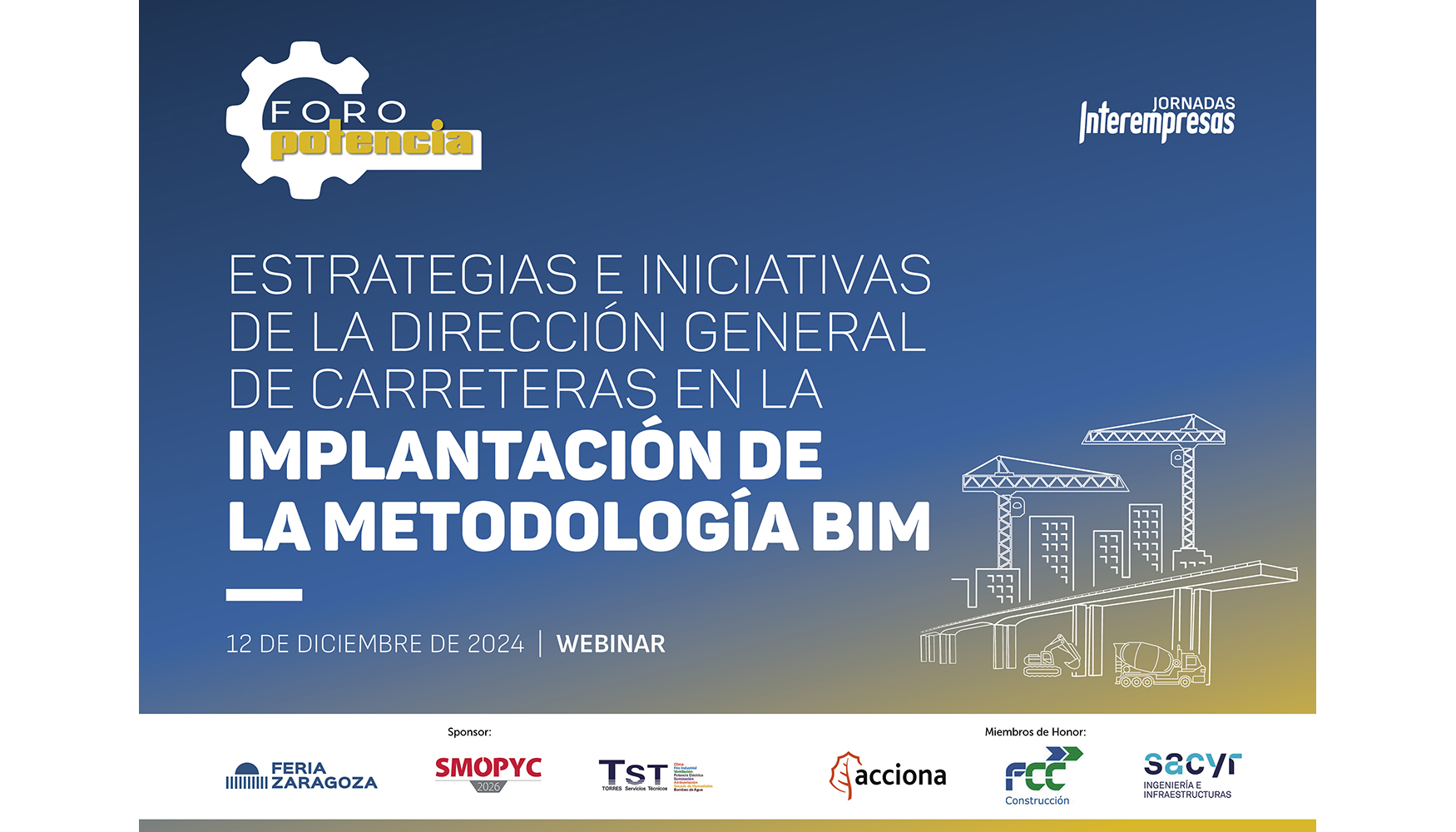 El ltimo Foro Potencia del 2024 hablar sobre la implantacin de BIM en la gestin integral de carreteras por parte de la DGC...