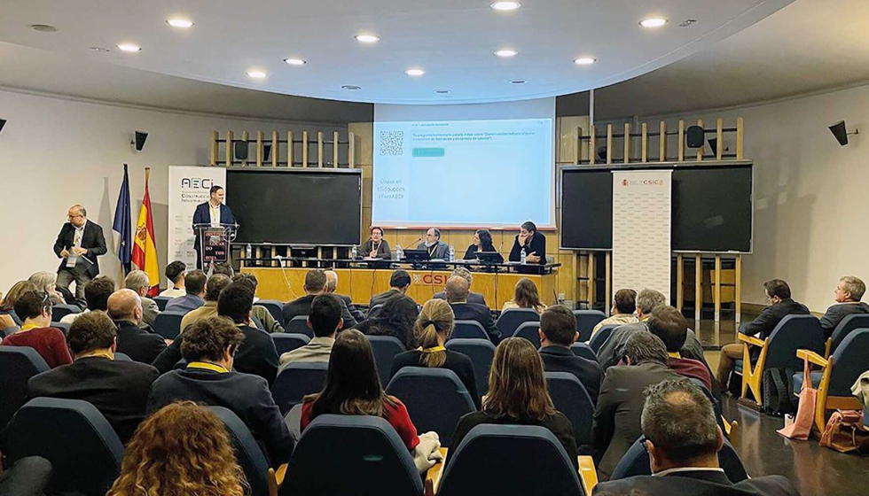 Imagen del II Foro de Construccin Industrializada que se celebr en el Instituto Eduardo Torroja de Ciencias de la Construccin de Madrid...