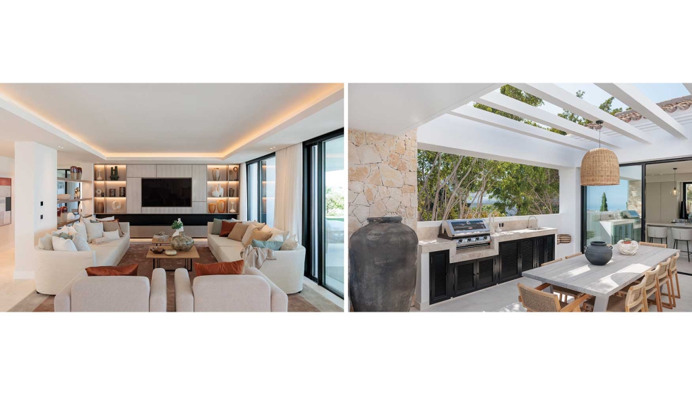 Dos instant�neas del interior de esta impresionante residencia