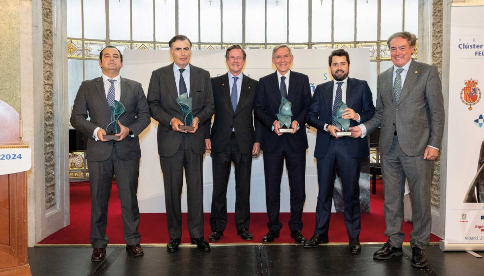 Javier Ferrer, presidente ejecutivo del Grupo Prez y Ca, Alejandro Aznar, presidente del Grupo Ibaizabal, Javier Garat, presidente del CME...