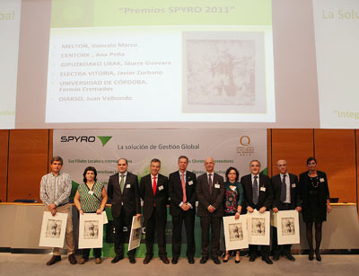 Al finalizar el congreso se entregaron los Premios Spyro a Centork, Gipuzkoako Urak, Electra Vitoria, Universidad de Crdoba, Melton y Oiarso...