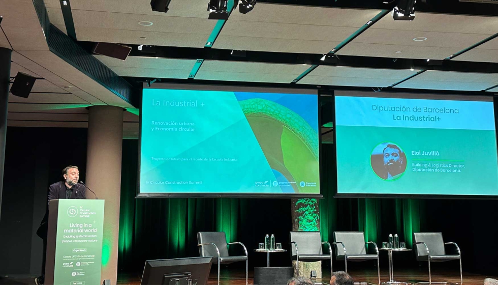 Eloi Juvill, Buildings & Logistics de la Diputacin de Barcelona, durante la presentacin del proyecto La Industrial +...